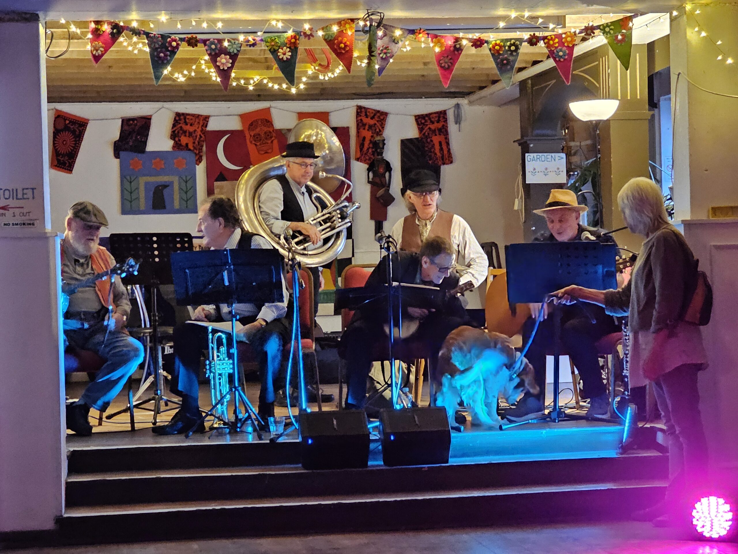 A band of jazz musicians