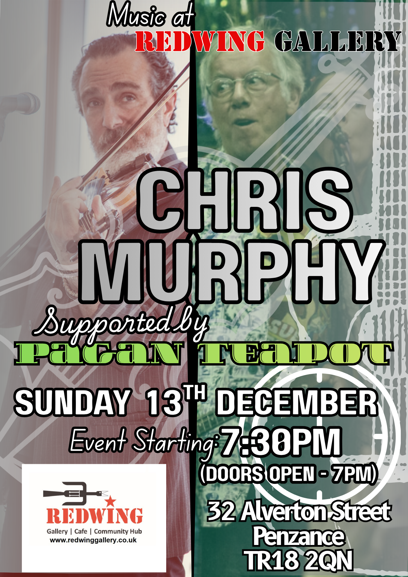Chris Murphy. Supported by Pagan Teapot